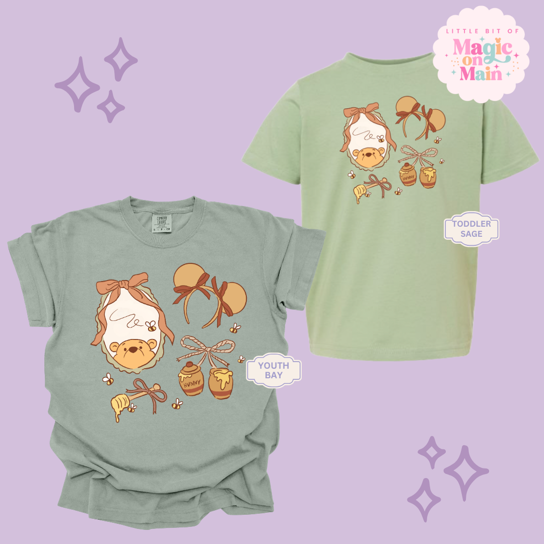 PRINTED WINNIE THE POOH COQUETTE - YOUTH/TODDLER