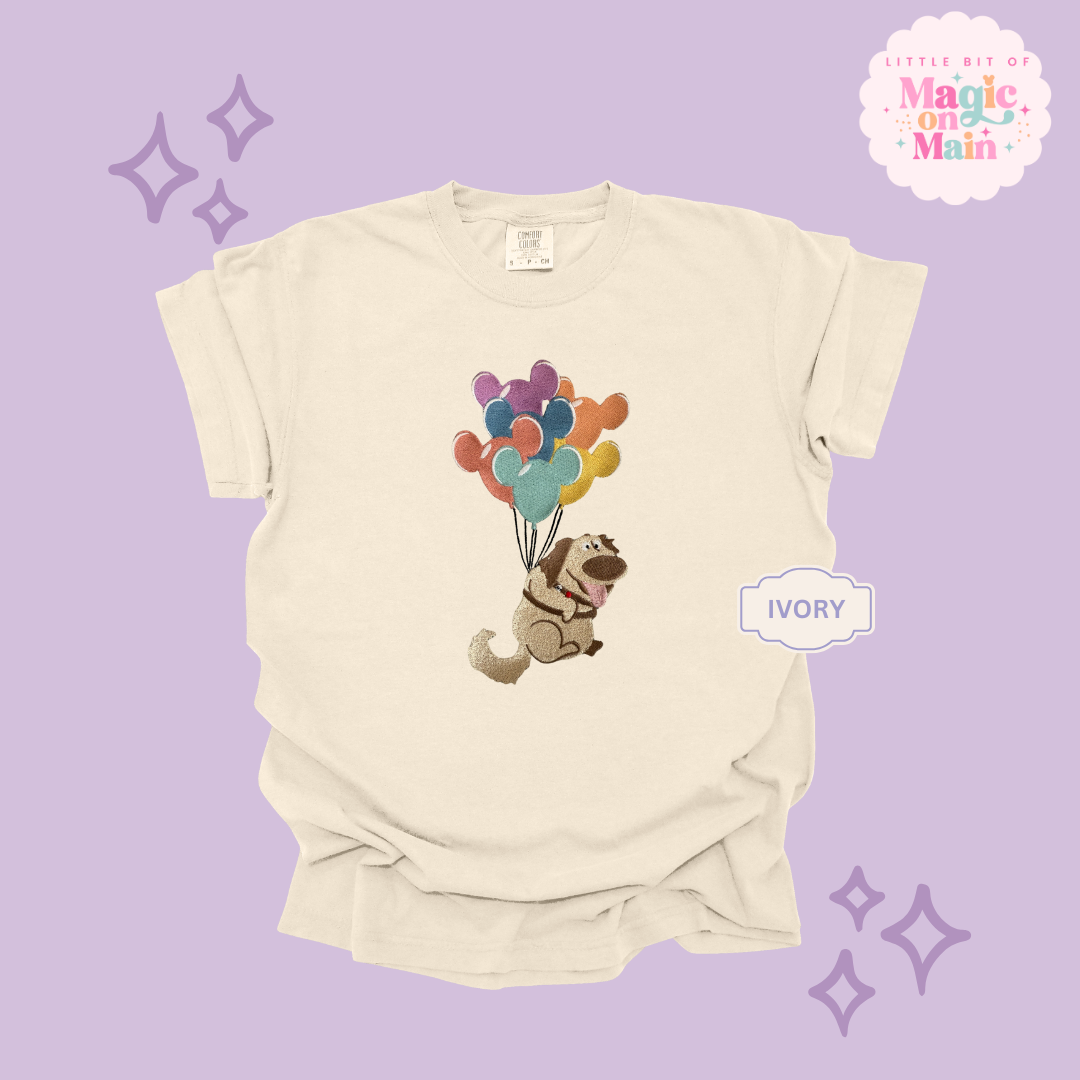EMBROIDERED DUG - ADULT T-SHIRT