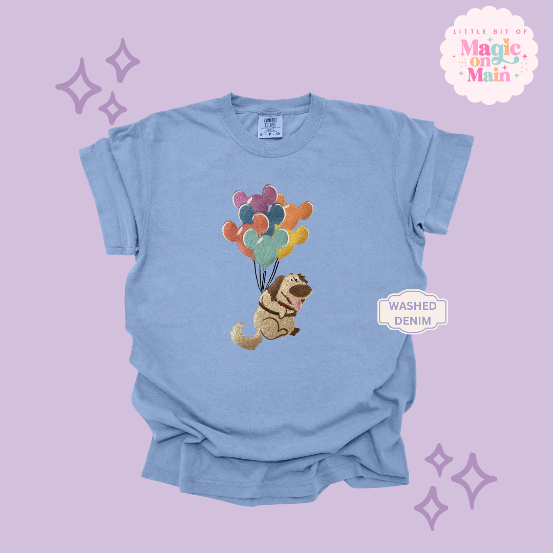 EMBROIDERED DUG - ADULT T-SHIRT