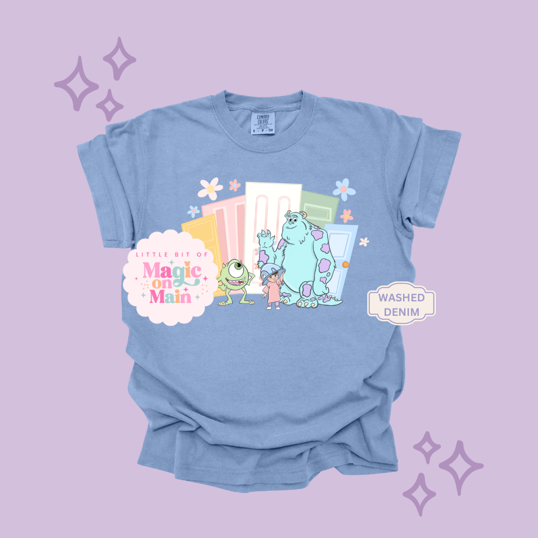 PRINTED MONSTER WITH FLOWERS - EXCLUSIVE TO MoM - ADULT T-SHIRT