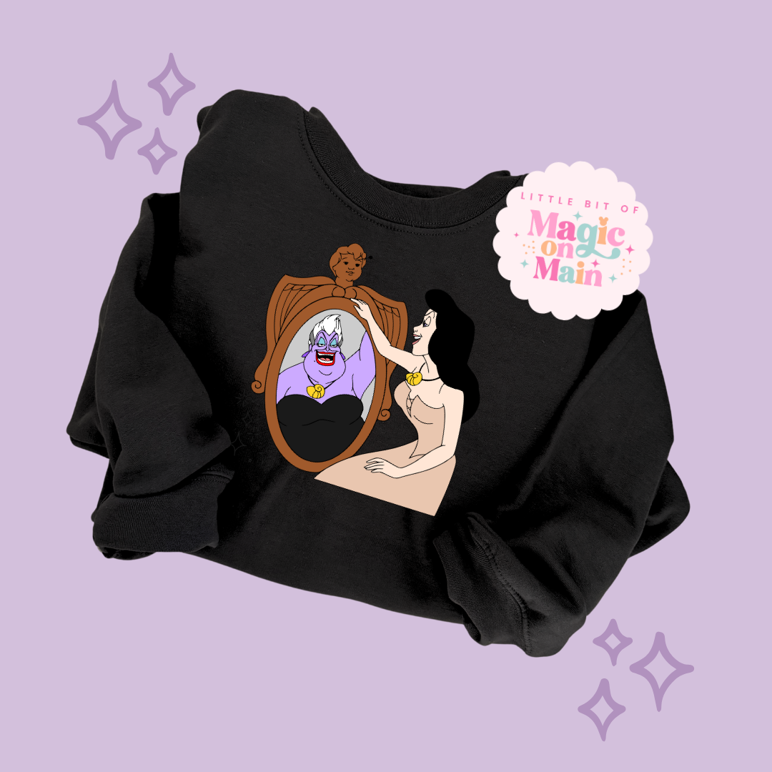 PRINTED VANESSA MIRROR WITH SPARKLE - ADULT SWEATSHIRT