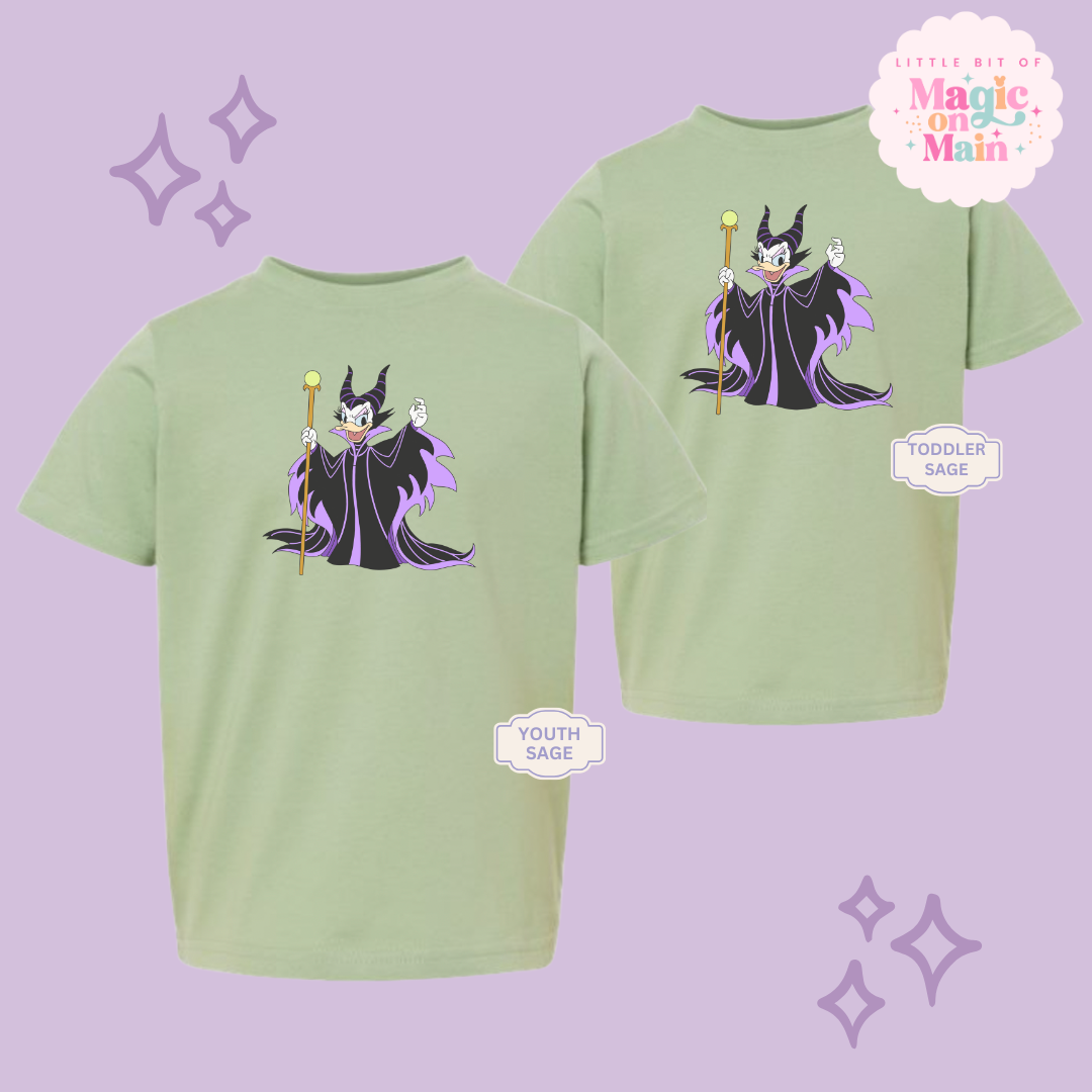 PRINTED MALEFICENT DAISY - YOUTH/TODDLER