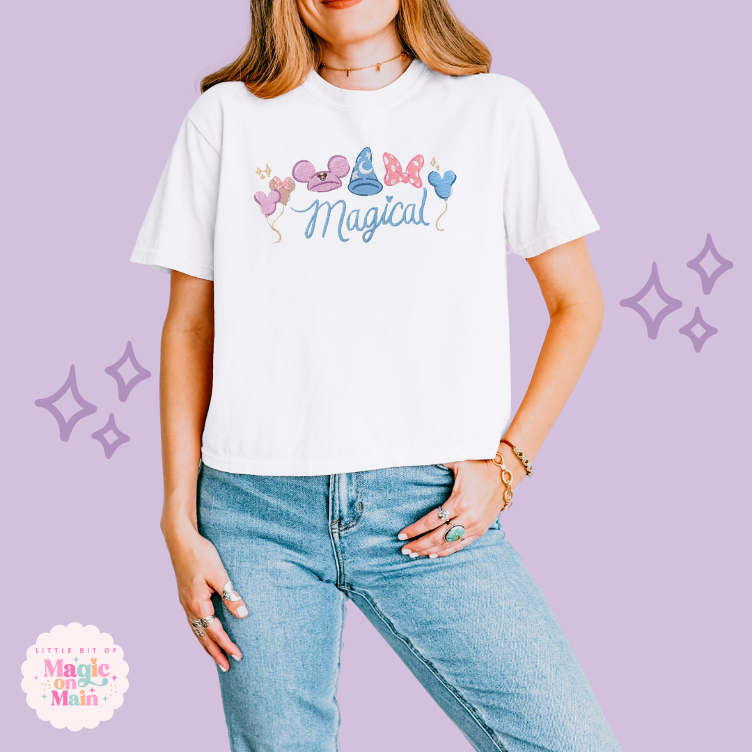 EMBROIDERED MAGICAL - EXCLUSIVE TO MoM - WOMENS BOXY T-SHIRT