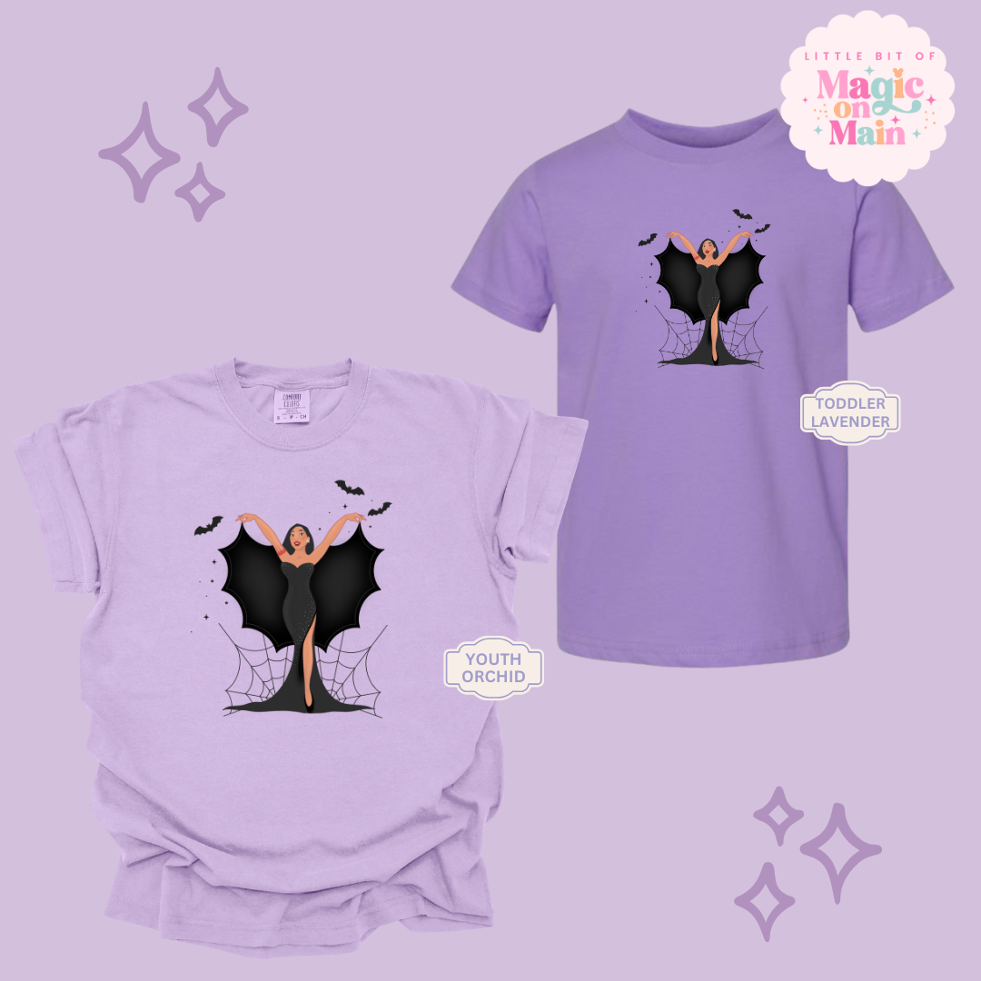 PRINTED SPOOKY POCAHONTAS - YOUTH/TODDLER