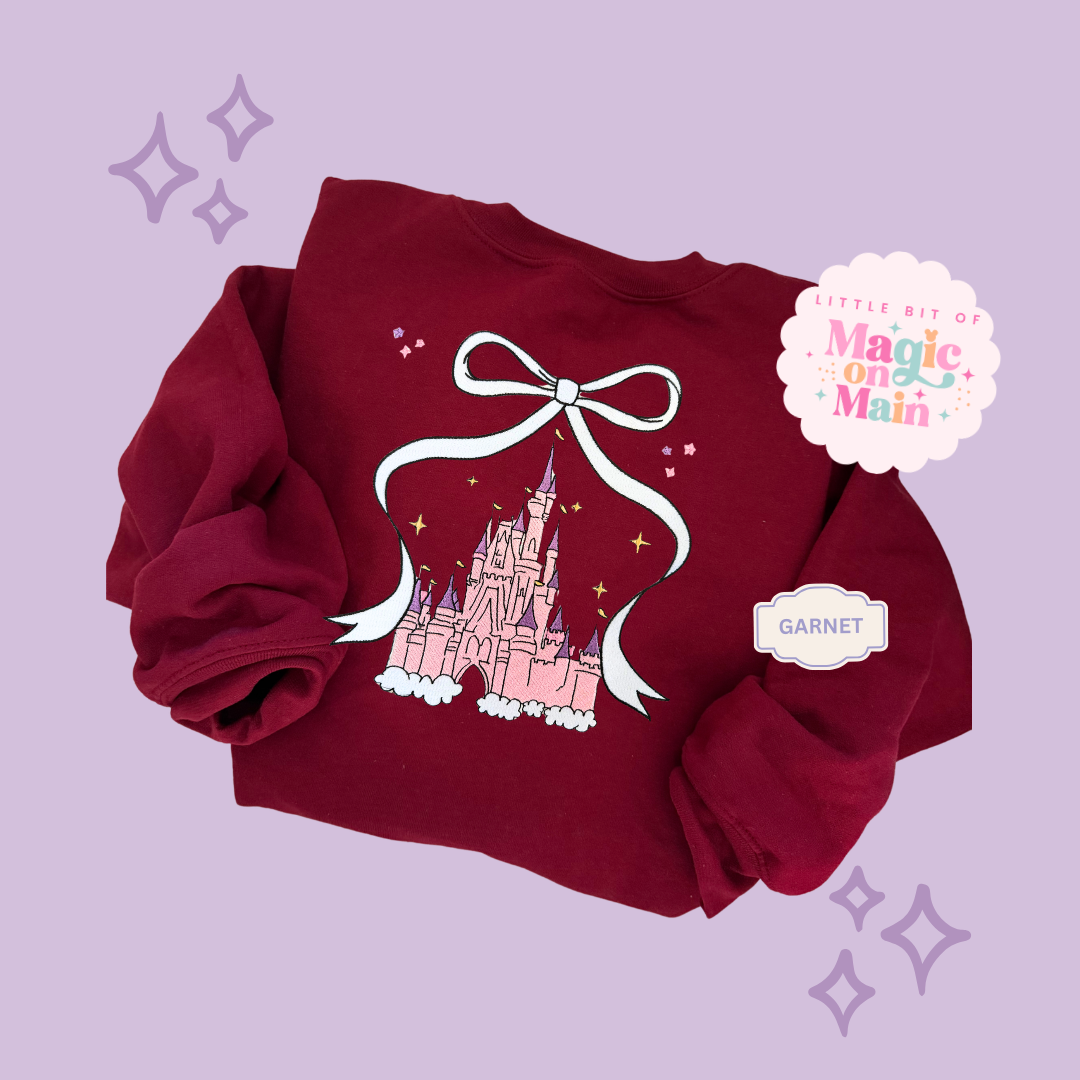 EMBROIDERED CASTLE - ADULT SWEATSHIRT