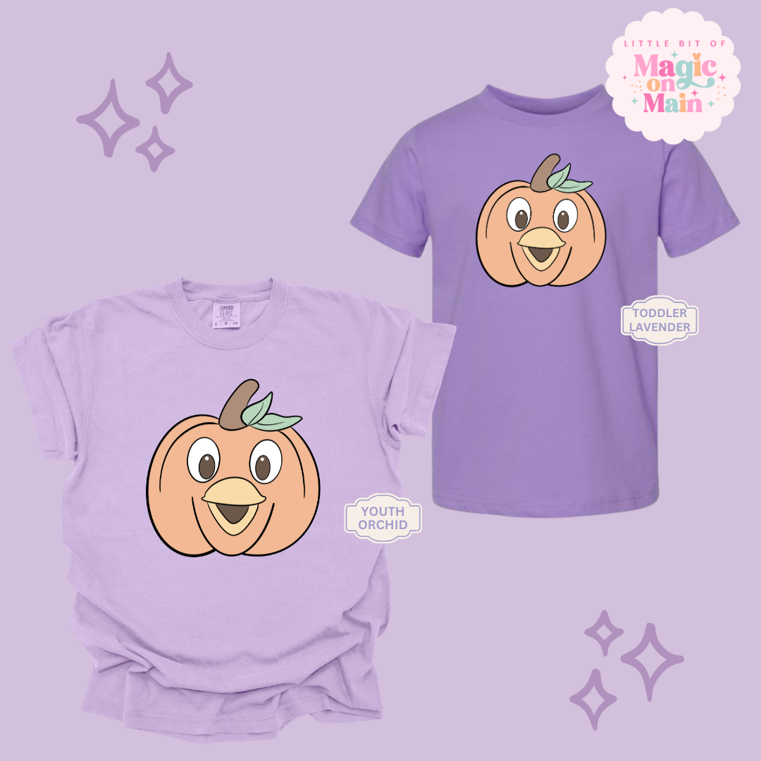 PRINTED ORANGE BIRD PUMPKIN - YOUTH/TODDLER