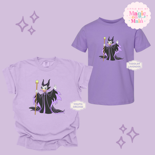 PRINTED MALEFICENT DAISY - YOUTH/TODDLER
