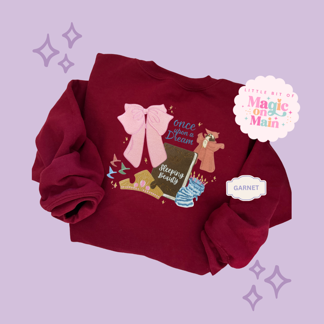 EMBROIDERED ONCE UPON A DREAM - EXCLUSIVE TO MoM - ADULT SWEATSHIRT 10048