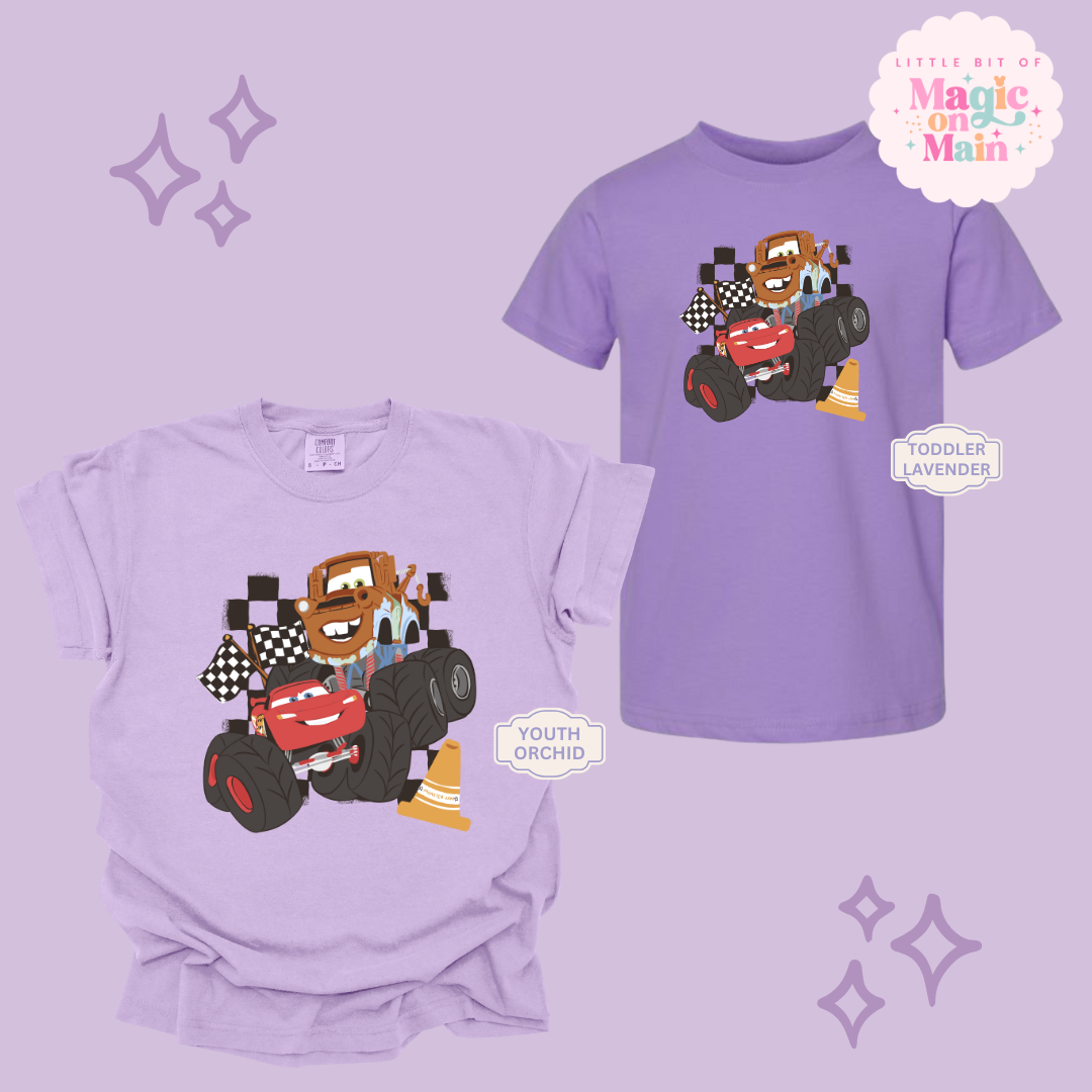 PRINTED CAR FRIENDS - YOUTH/TODDLER