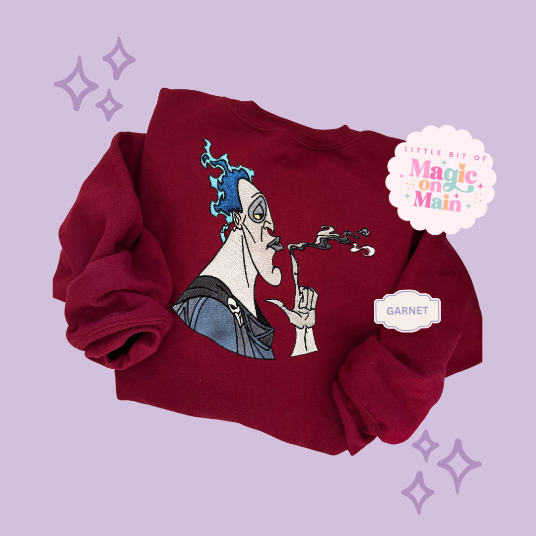 EMBROIDERED HADES - ADULT SWEATSHIRT