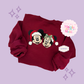 EMBROIDERED MERRY MCKY MNNIE  - ADULT SWEATSHIRT