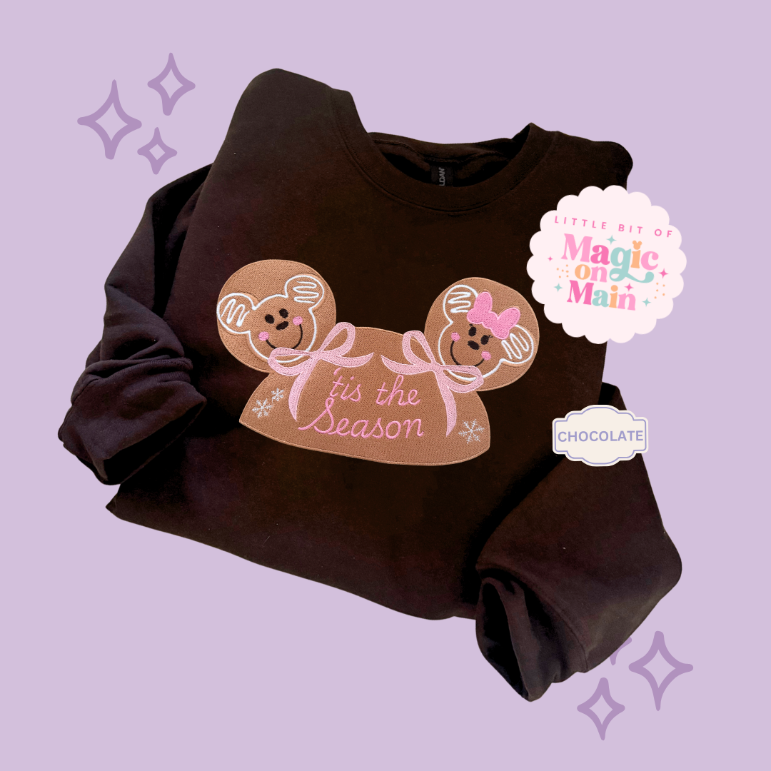 EMBROIDERED GINGERBREAD HAT - EXCLUSIVE TO MoM - ADULT SWEATSHIRT