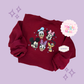 EMBROIDERED MCKY AND FRIENDS - ADULT SWEATSHIRT