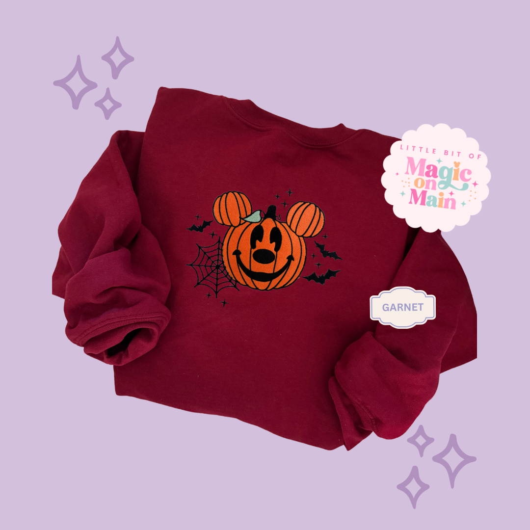 EMBROIDERED MCKY PUMPKIN - EXCLUSIVE TO MoM - ADULT SWEATSHIRT 10057