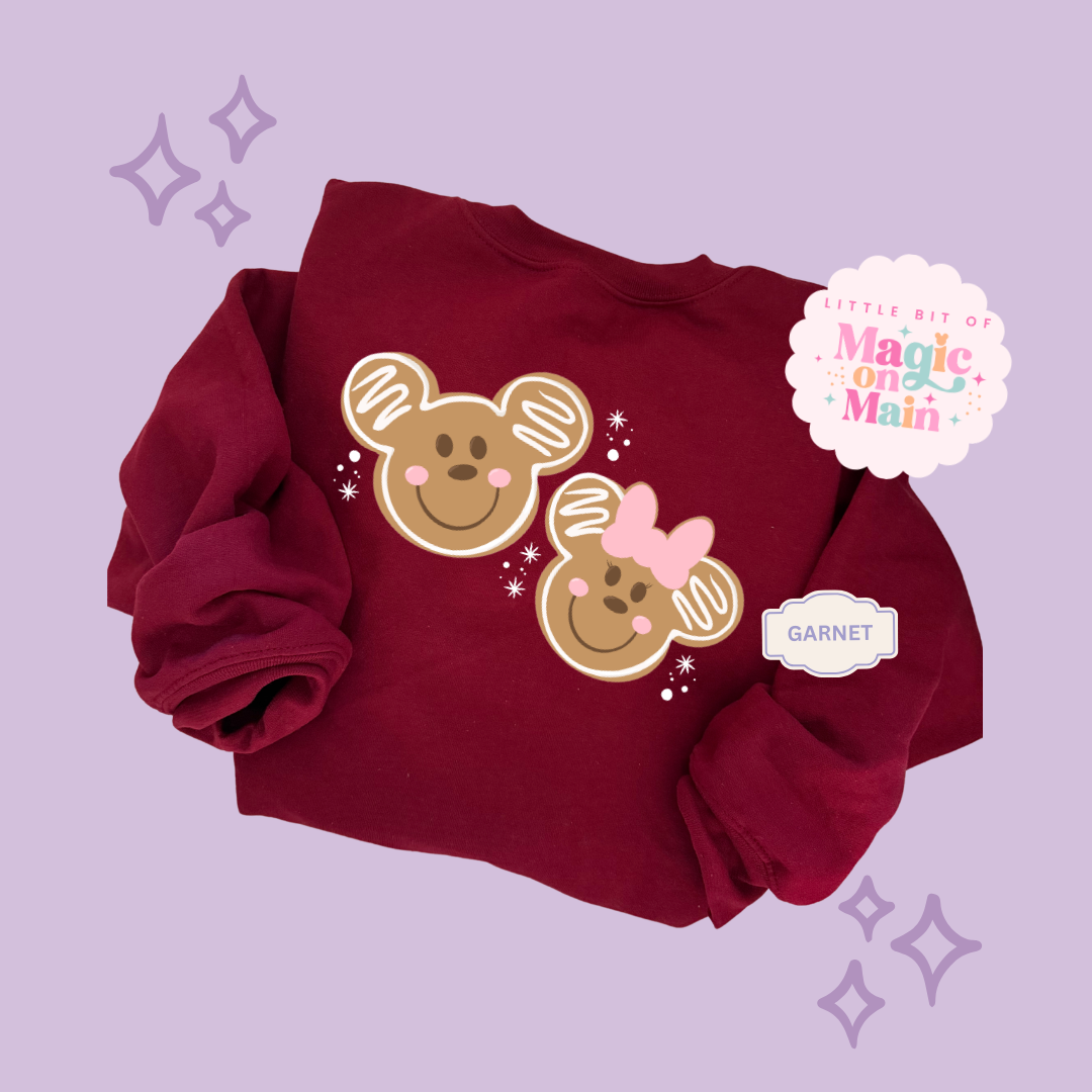 PRINTED GINGERBREAD - EXCLUSIVE TO MoM - ADULT SWEATSHIRT