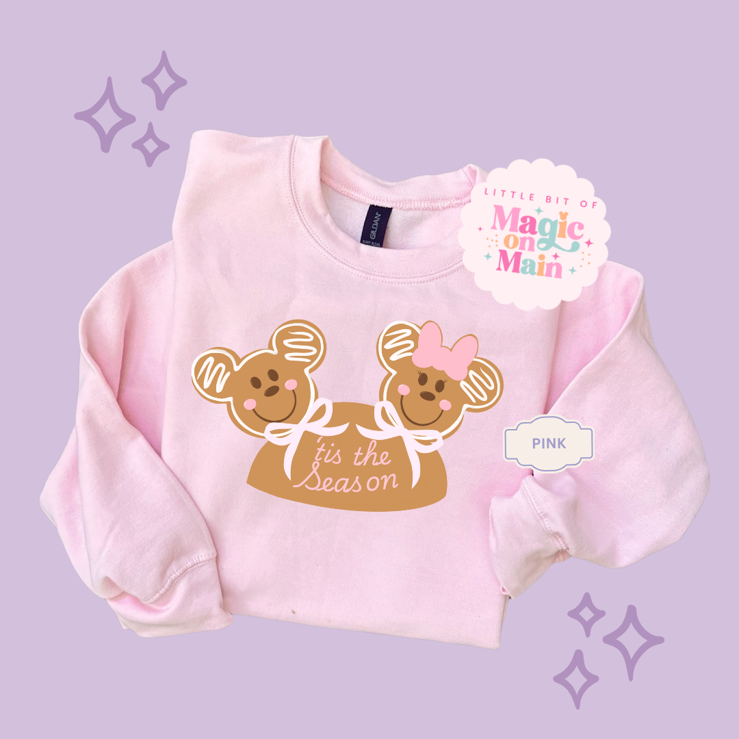 PRINTED MICKEY & MINNIE GINGERBREAD HAT - EXCLUSIVE TO MoM - ADULT SWEATSHIRT