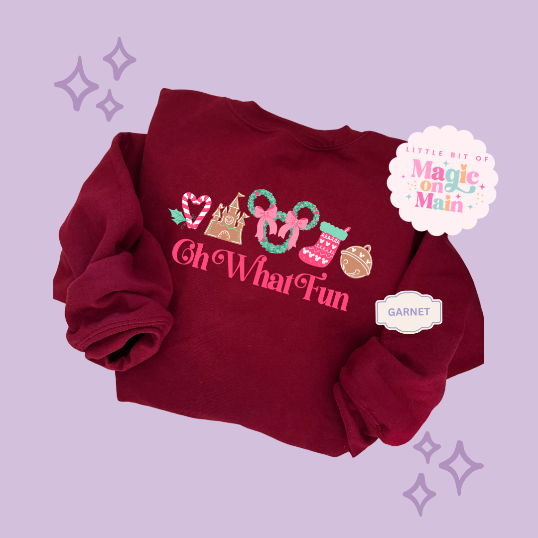 PRINTED OH WHAT FUN - EXCLUSIVE TO MoM - ADULT SWEATSHIRT