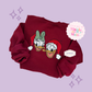 EMBROIDERED MERRY DNLD DAISY - ADULT SWEATSHIRT