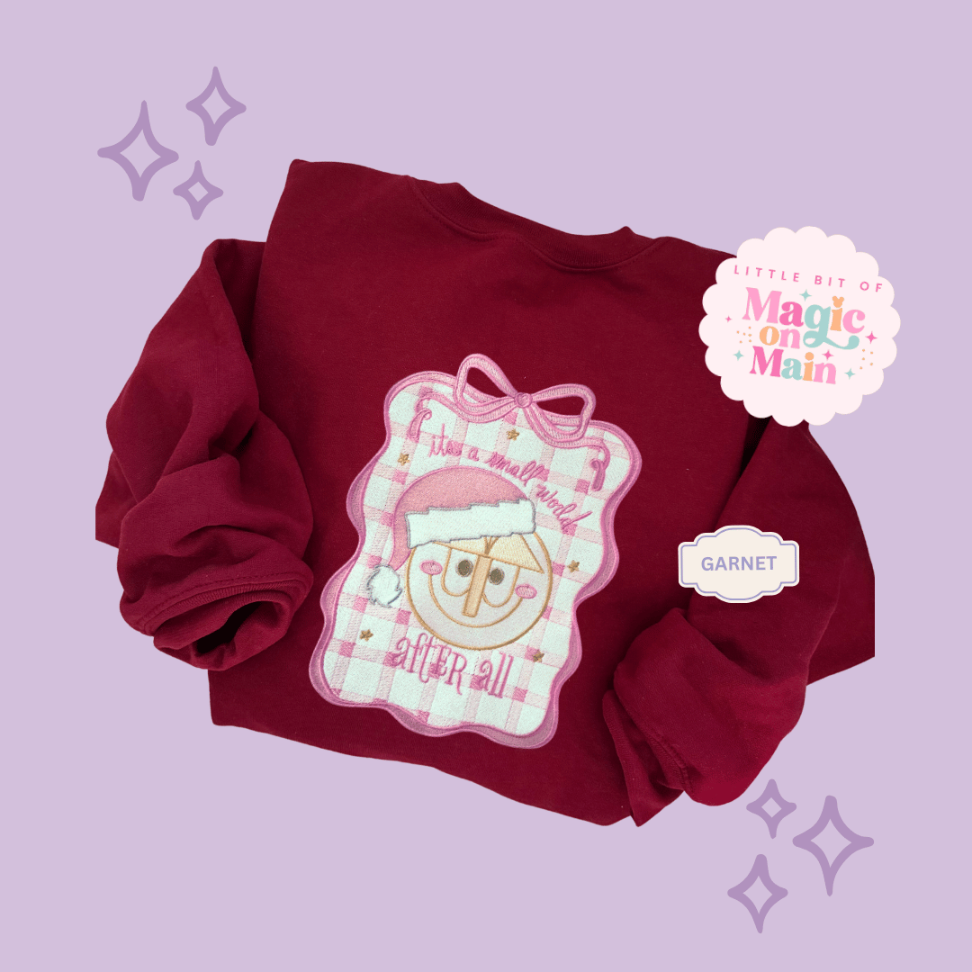 EMBROIDERED SML WORLD COQUETTE - EXCLUSIVE TO MoM - ADULT SWEATSHIRT