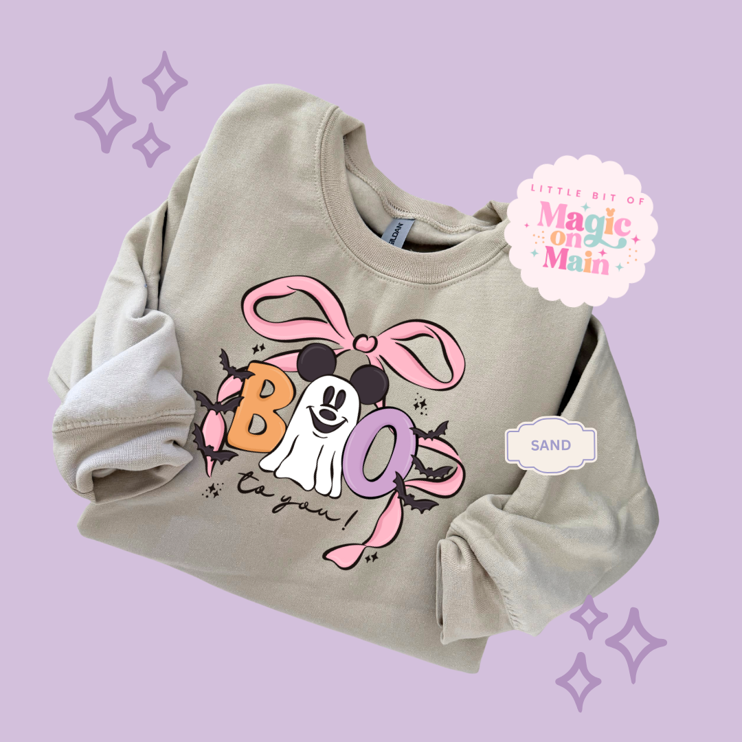 PRINTED BOO TO YOU - ADULT SWEATSHIRT