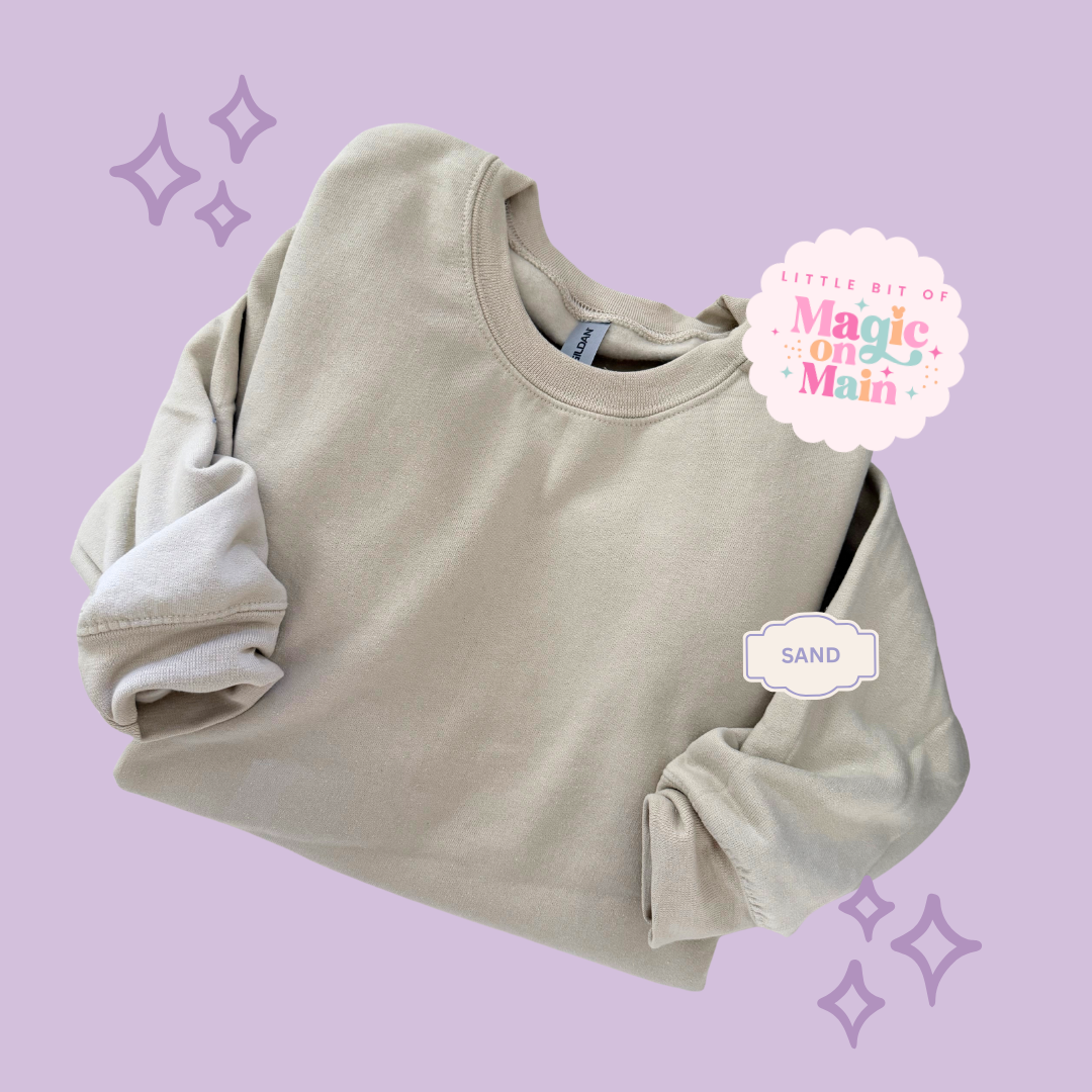 EMBROIDERED BOO (no text) - ADULT SWEATSHIRT