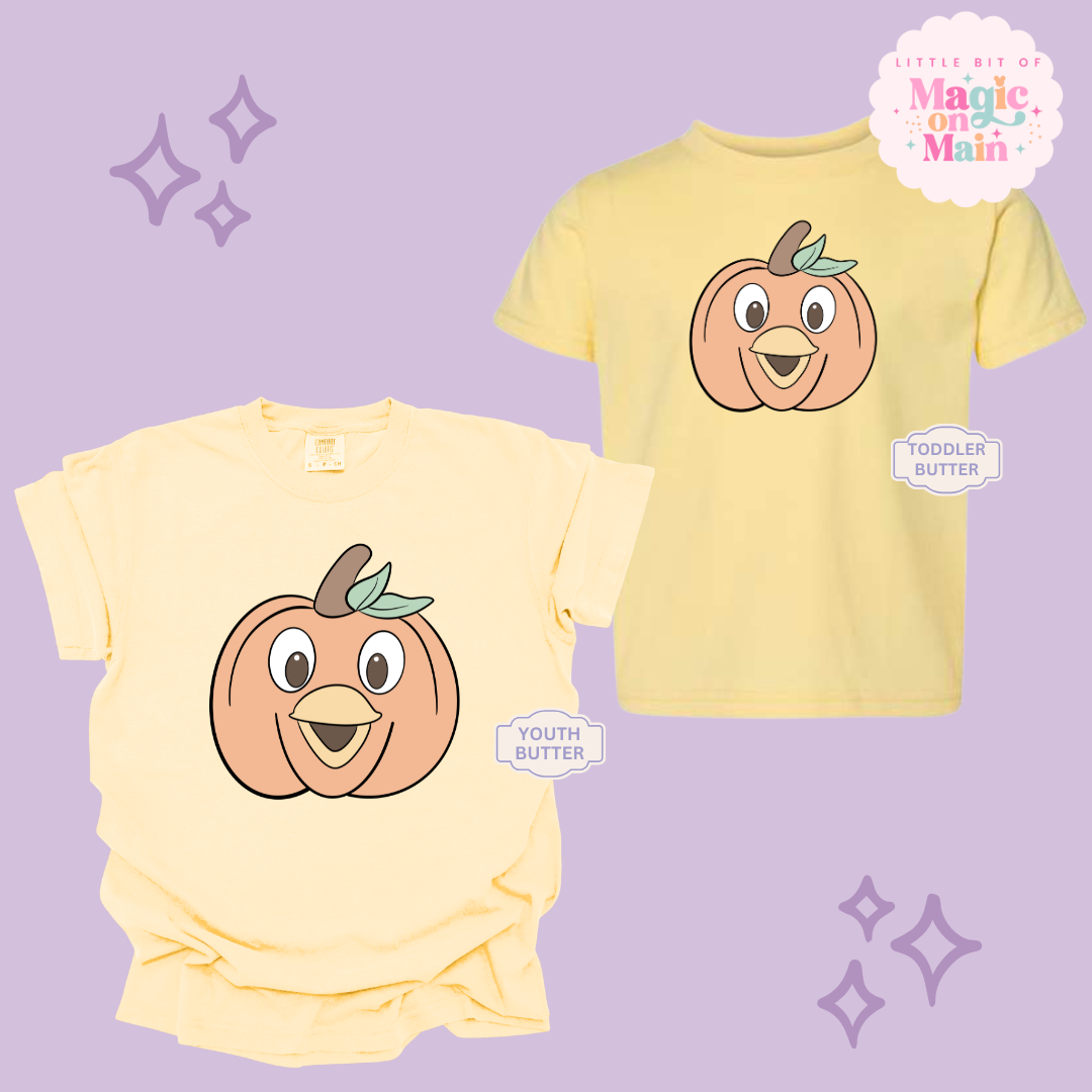 PRINTED ORANGE BIRD PUMPKIN - YOUTH/TODDLER