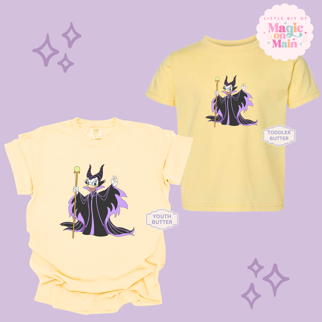 PRINTED MALEFICENT DAISY - YOUTH/TODDLER