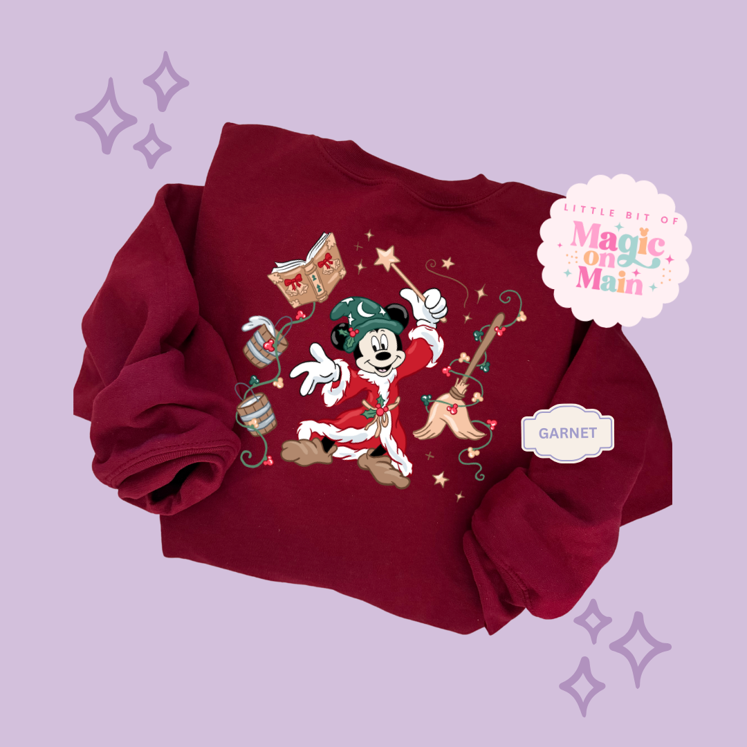 PRINTED CHRISTMAS SORCERER - ADULT SWEATSHIRT