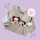 PRINTED MICKEY & MINNIE CHRISTMAS - ADULT SWEATSHIRT