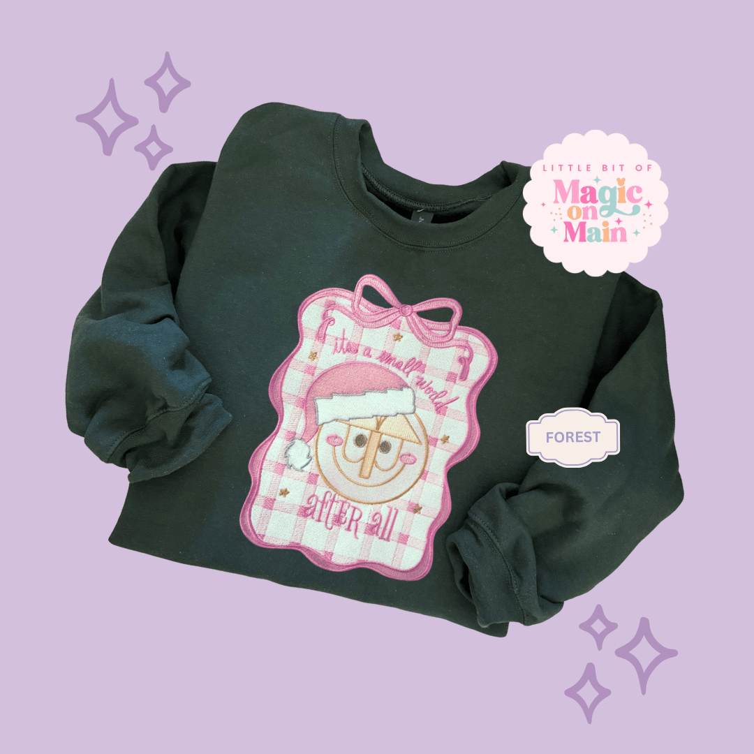 EMBROIDERED SML WORLD COQUETTE - EXCLUSIVE TO MoM - ADULT SWEATSHIRT