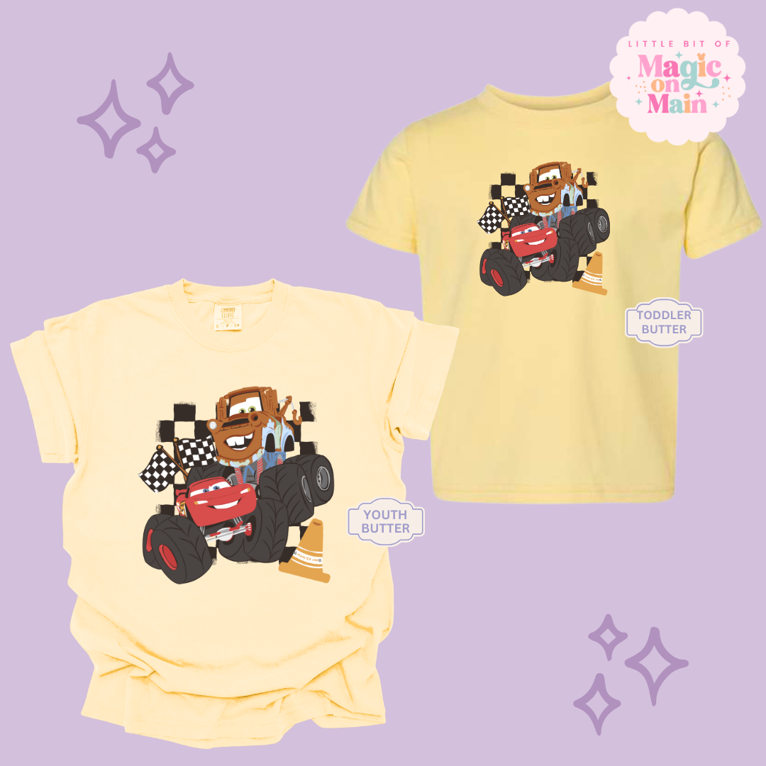 PRINTED CAR FRIENDS - YOUTH/TODDLER