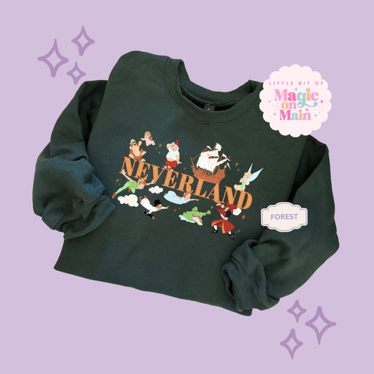PRINTED NEVERLAND  - EXCLUSIVE TO MoM - ADULT SWEATSHIRT 10049