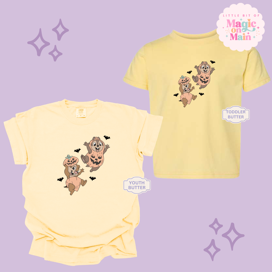PRINTED HALLOWEEN CHIPMUNKS - YOUTH/TODDLER