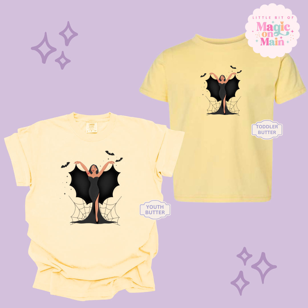 PRINTED SPOOKY POCAHONTAS - YOUTH/TODDLER