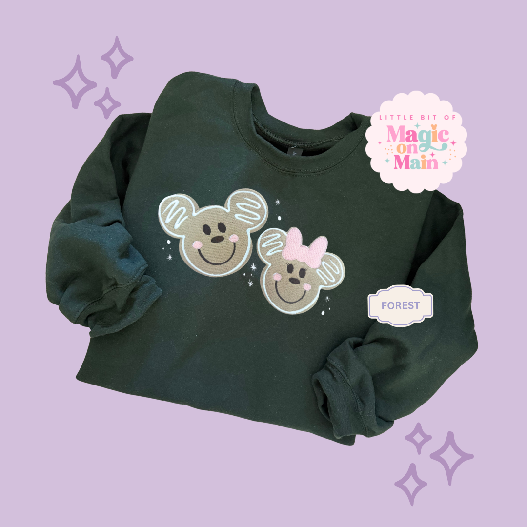EMBROIDERED GINGERBREAD - EXCLUSIVE TO MoM - ADULT SWEATSHIRT