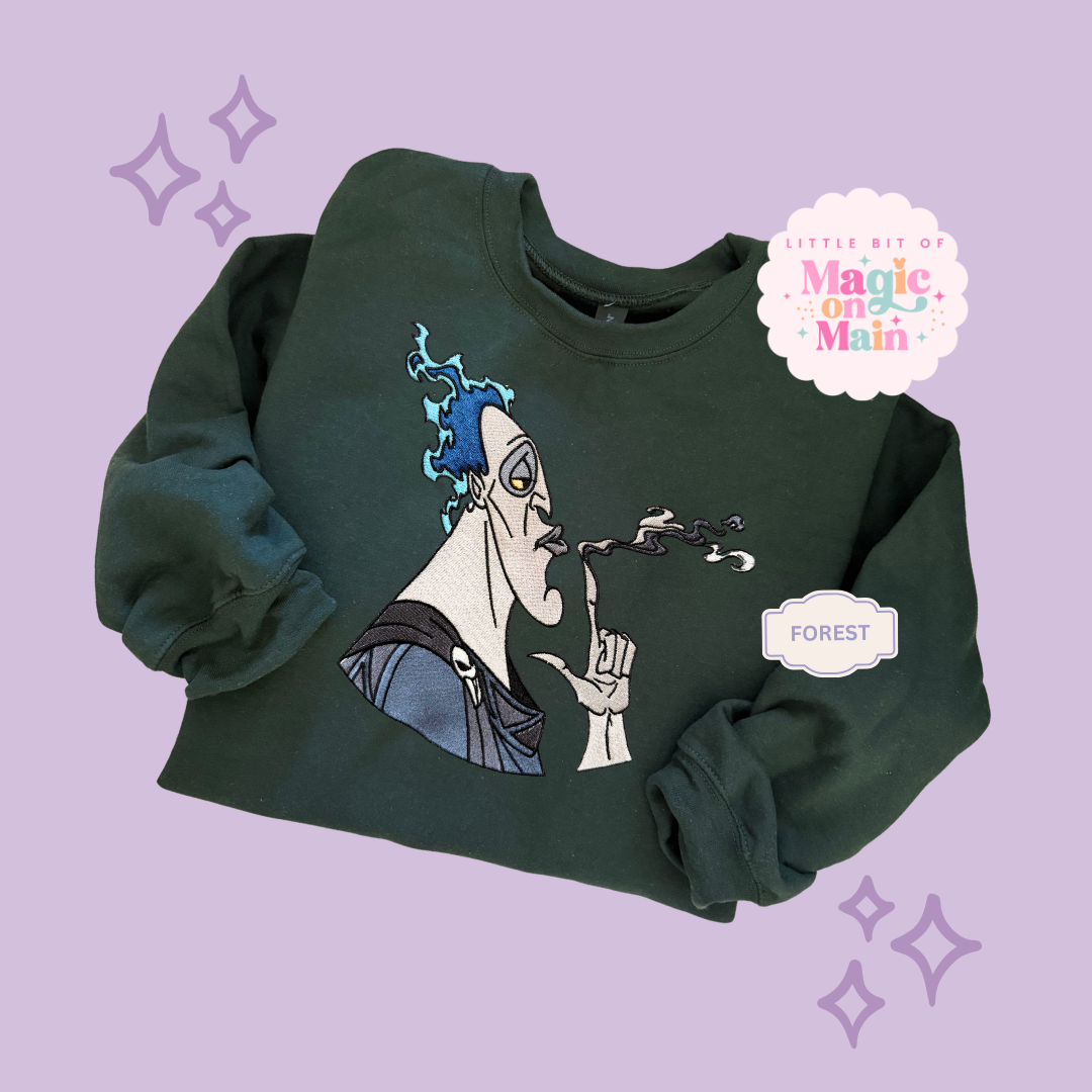 EMBROIDERED HADES - ADULT SWEATSHIRT