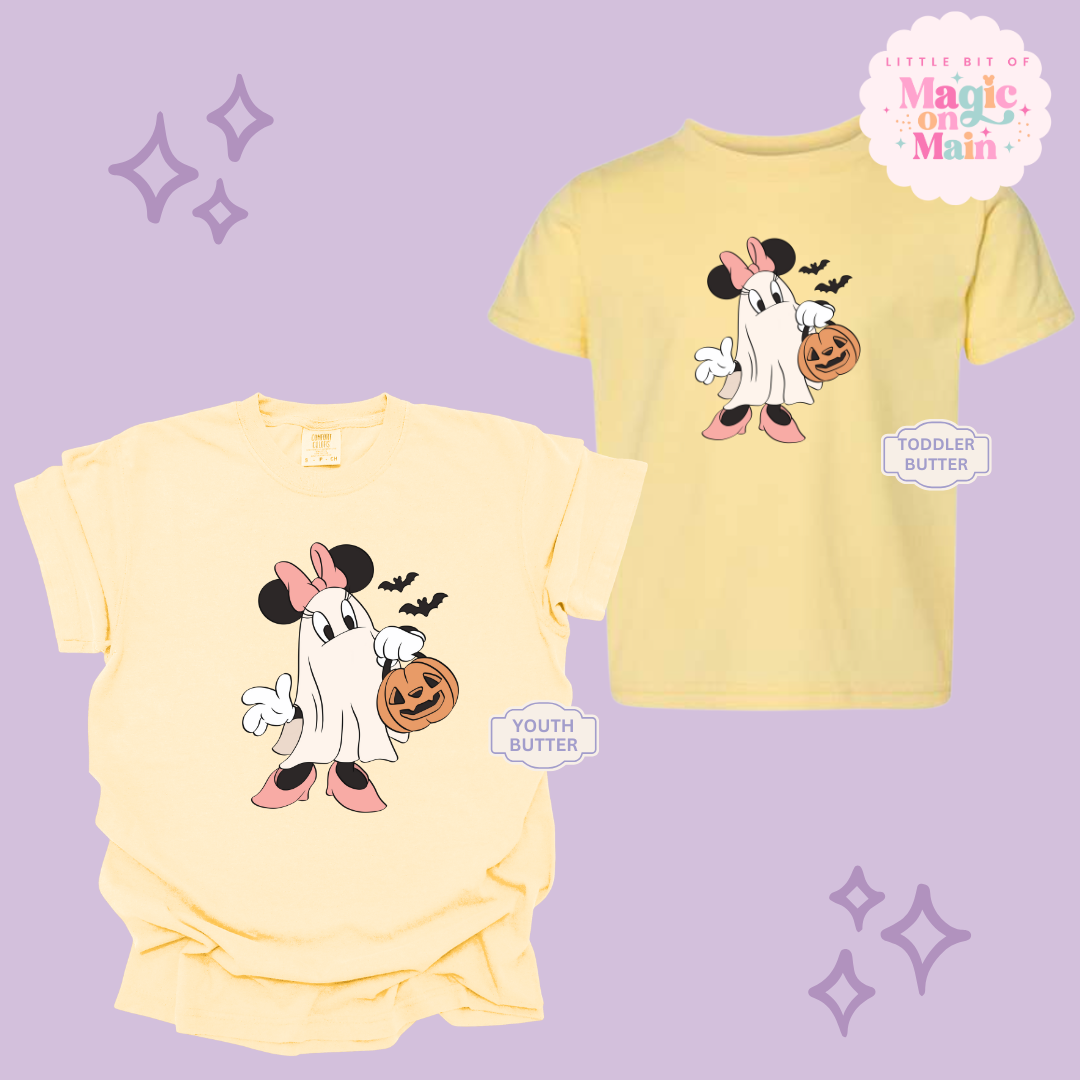 PRINTED GHOST MINNIE - YOUTH/TODDLER