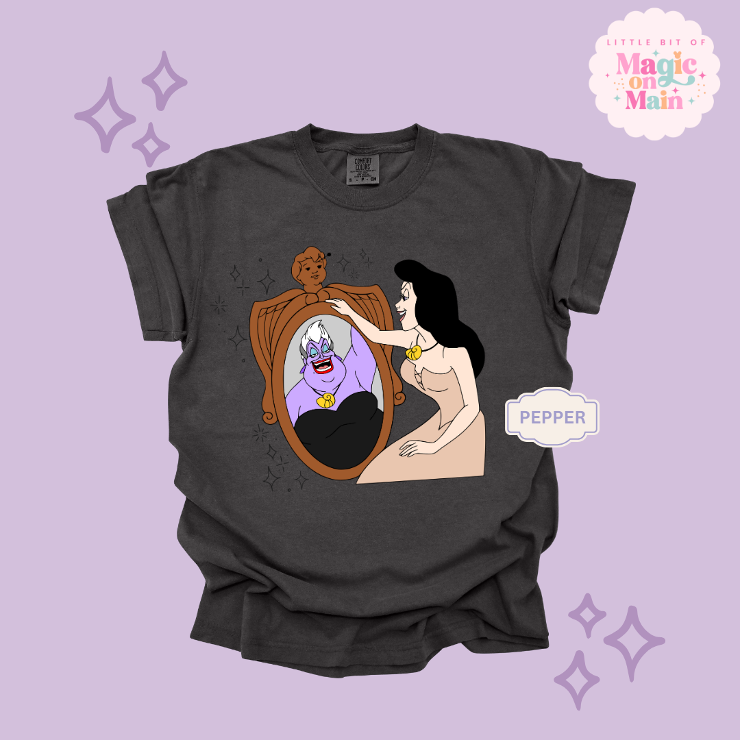 PRINTED VANESSA MIRROR WITH SPARKLE - ADULT T-SHIRT