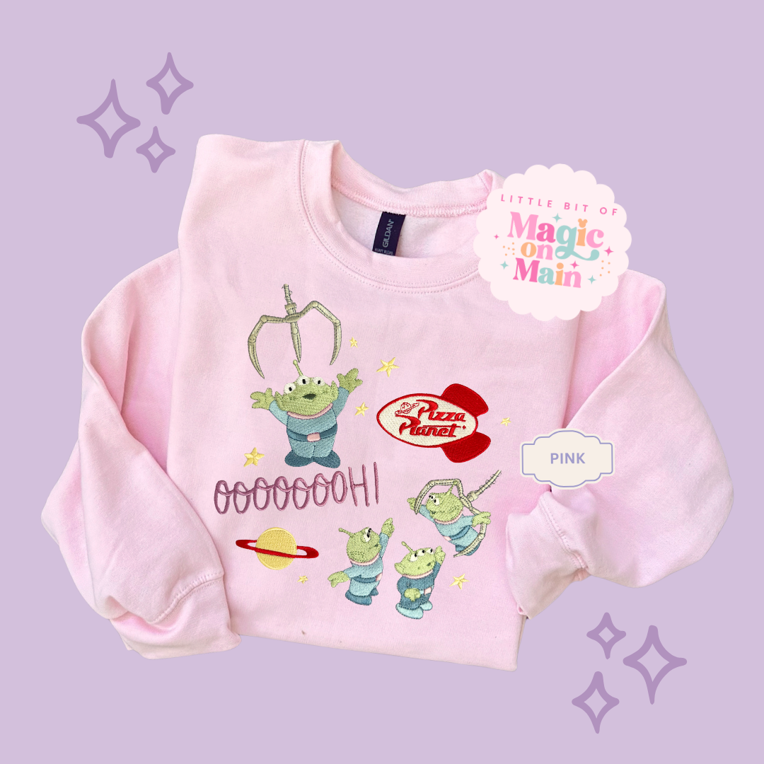 EMBROIDERED ALIENS - EXCLUSIVE TO MoM - ADULT SWEATSHIRT