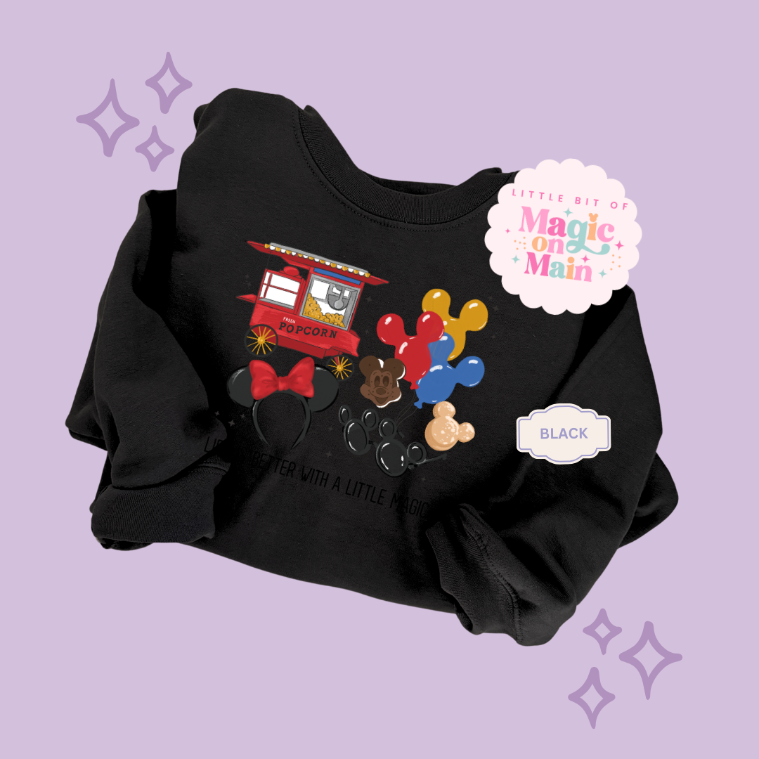 PRINTED LIFE IS BETTER - ADULT SWEATSHIRT 10040