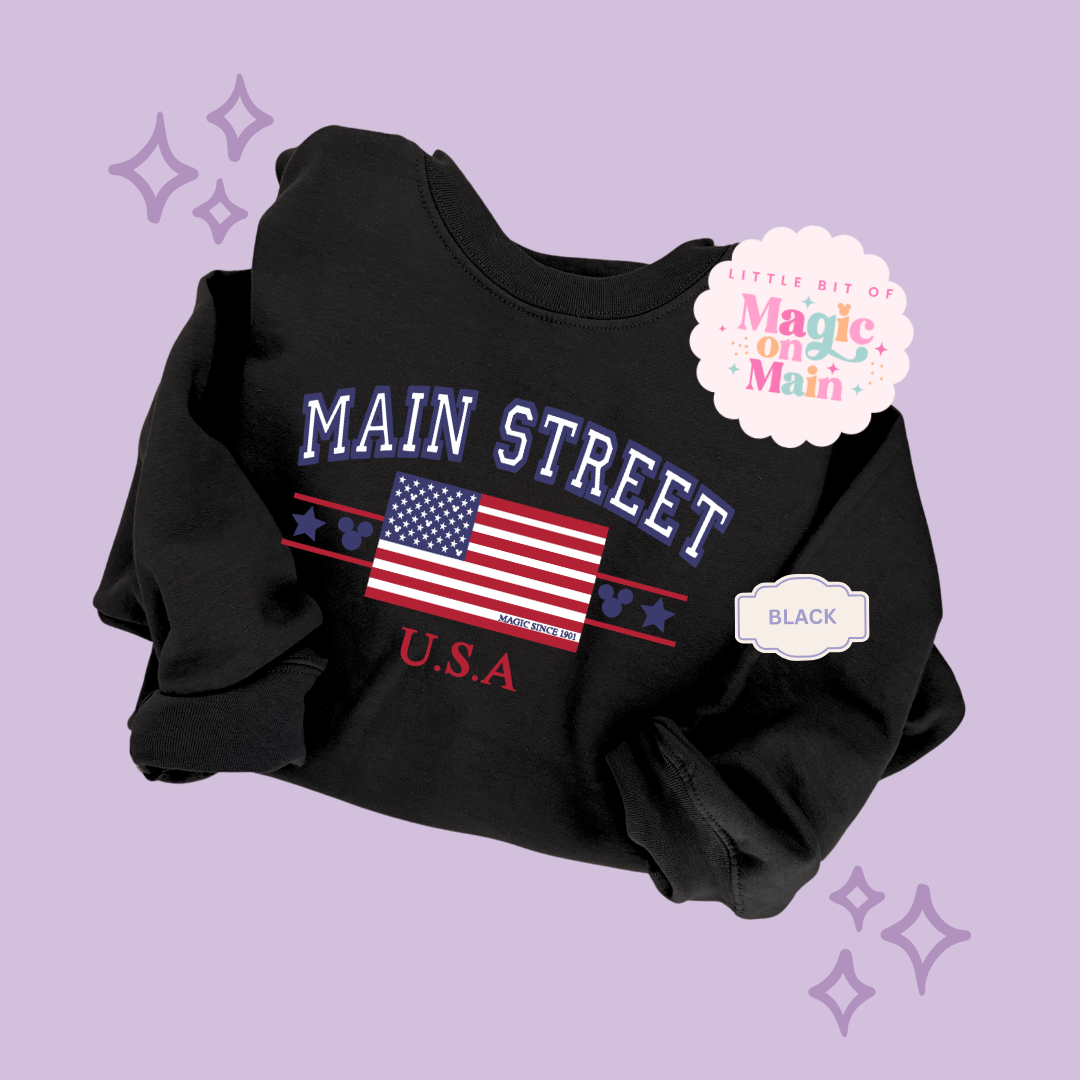 PRINTED MAIN STREET USA - EXCLUSIVE TO MoM - ADULT SWEATSHIRT 10063