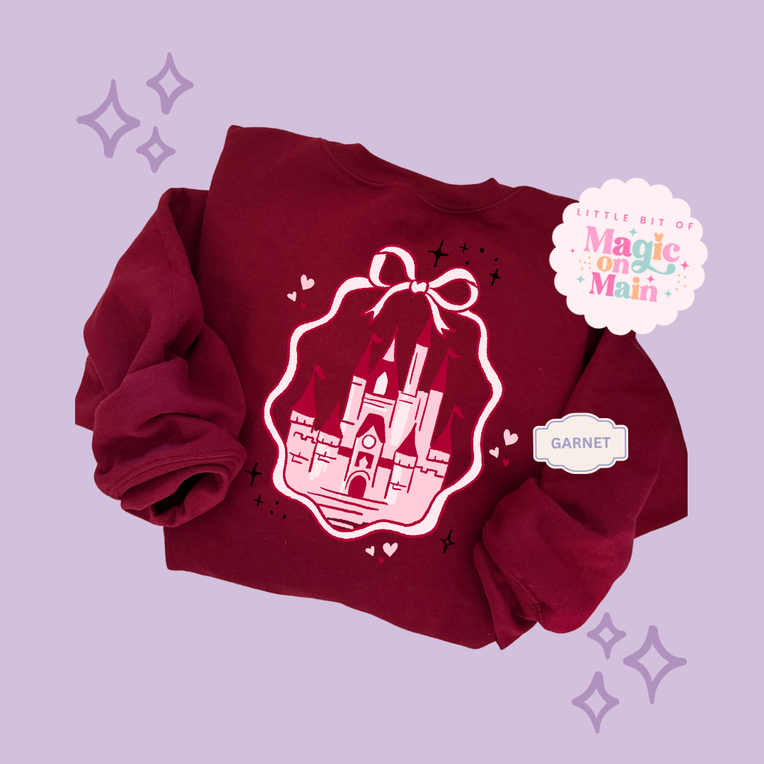 PRINTED PINK CASTLE - ADULT SWEATSHIRT 10003