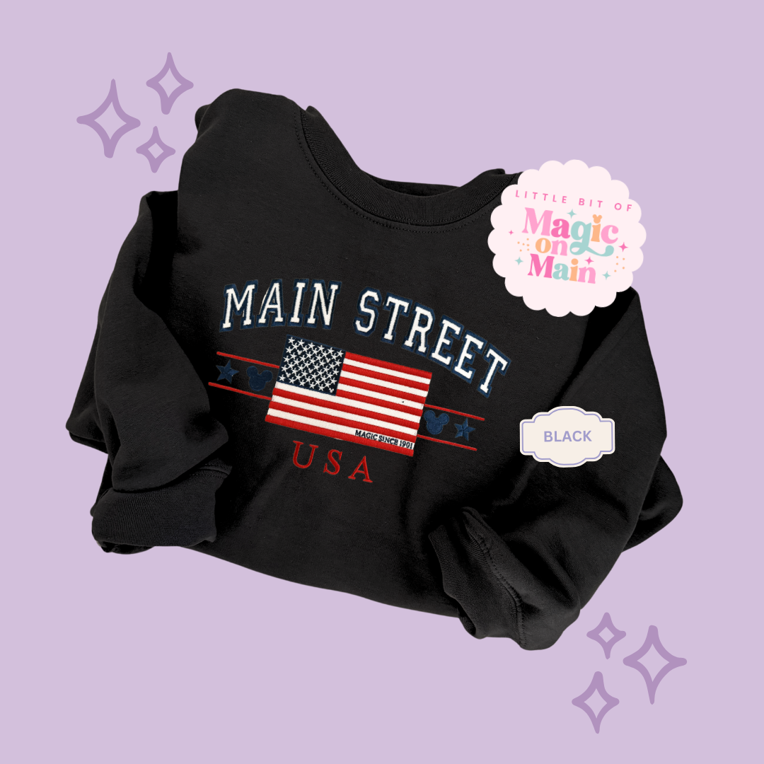 EMBROIDERED MAIN STREET USA - EXCLUSIVE TO MoM - ADULT SWEATSHIRT 10063