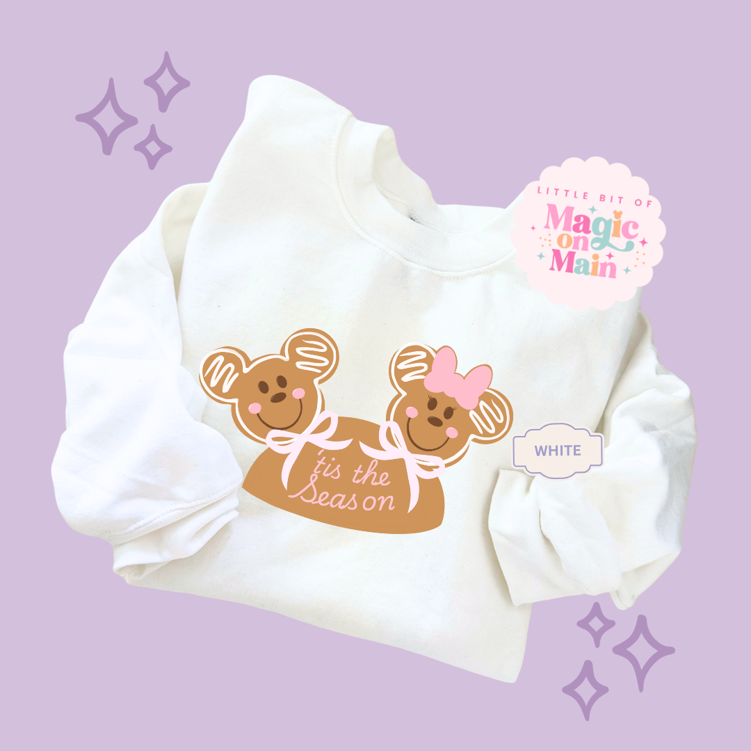 PRINTED MICKEY & MINNIE GINGERBREAD HAT - EXCLUSIVE TO MoM - ADULT SWEATSHIRT