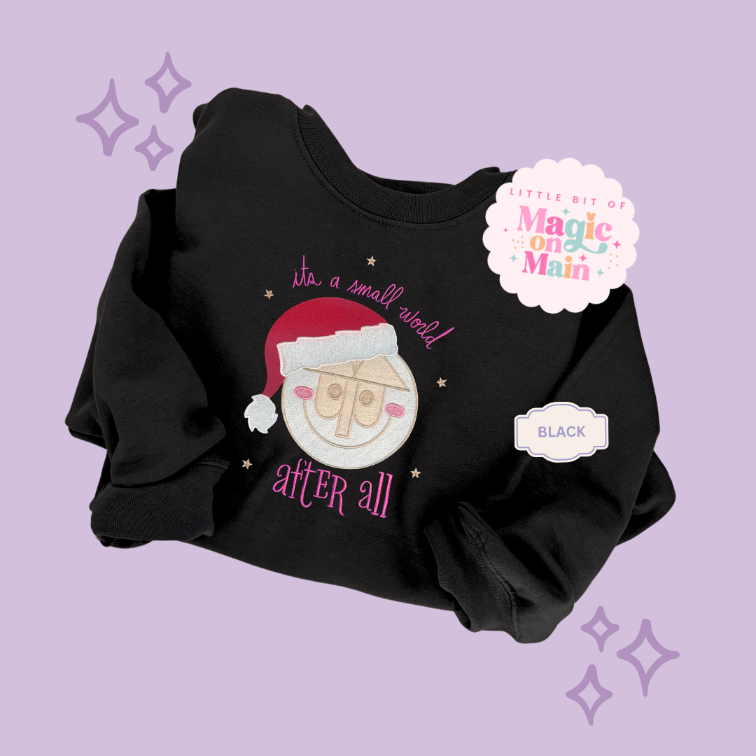 EMBROIDERED SMALL WORLD - EXCLUSIVE TO MoM - ADULT SWEATSHIRT