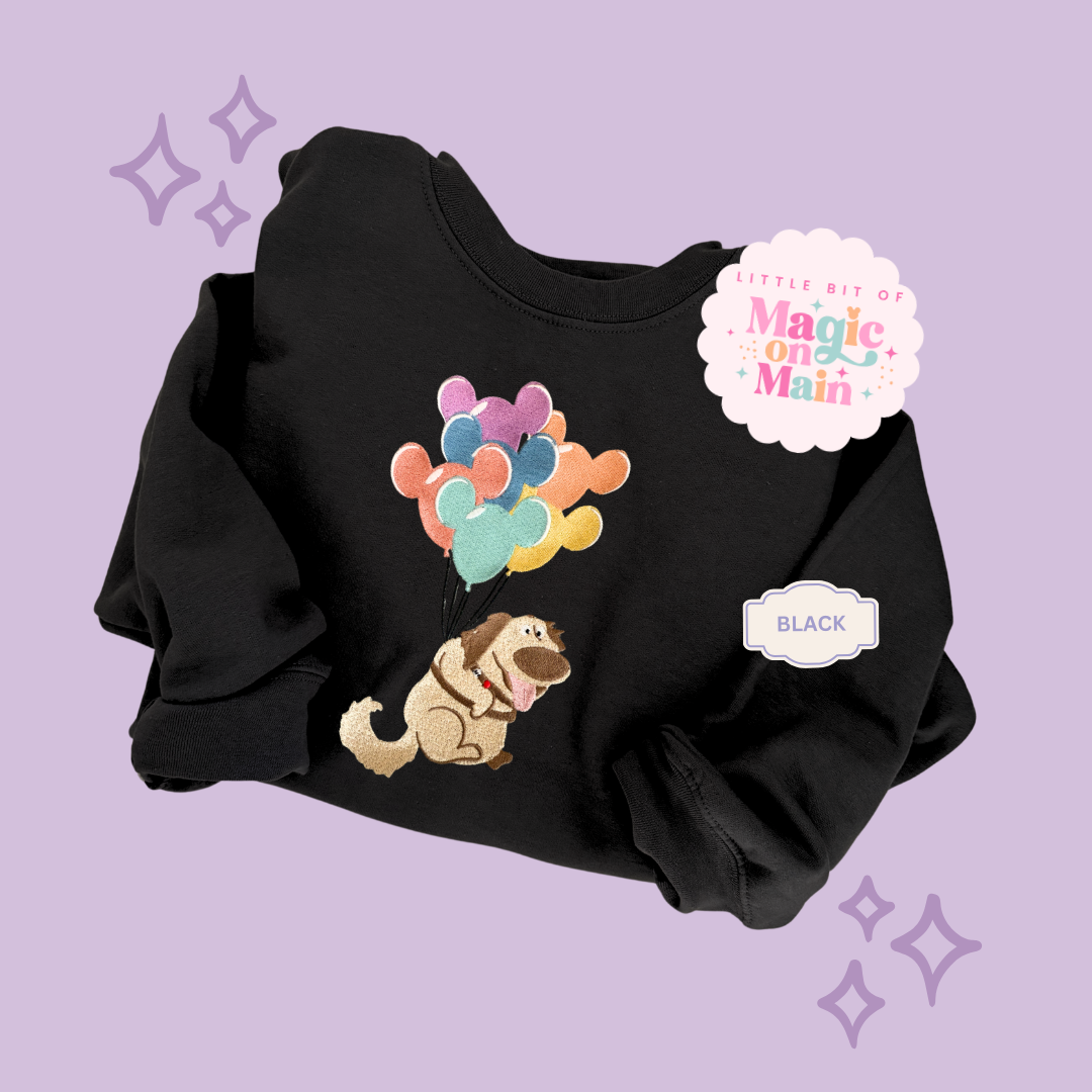 EMBROIDERED DUG - ADULT SWEATSHIRT