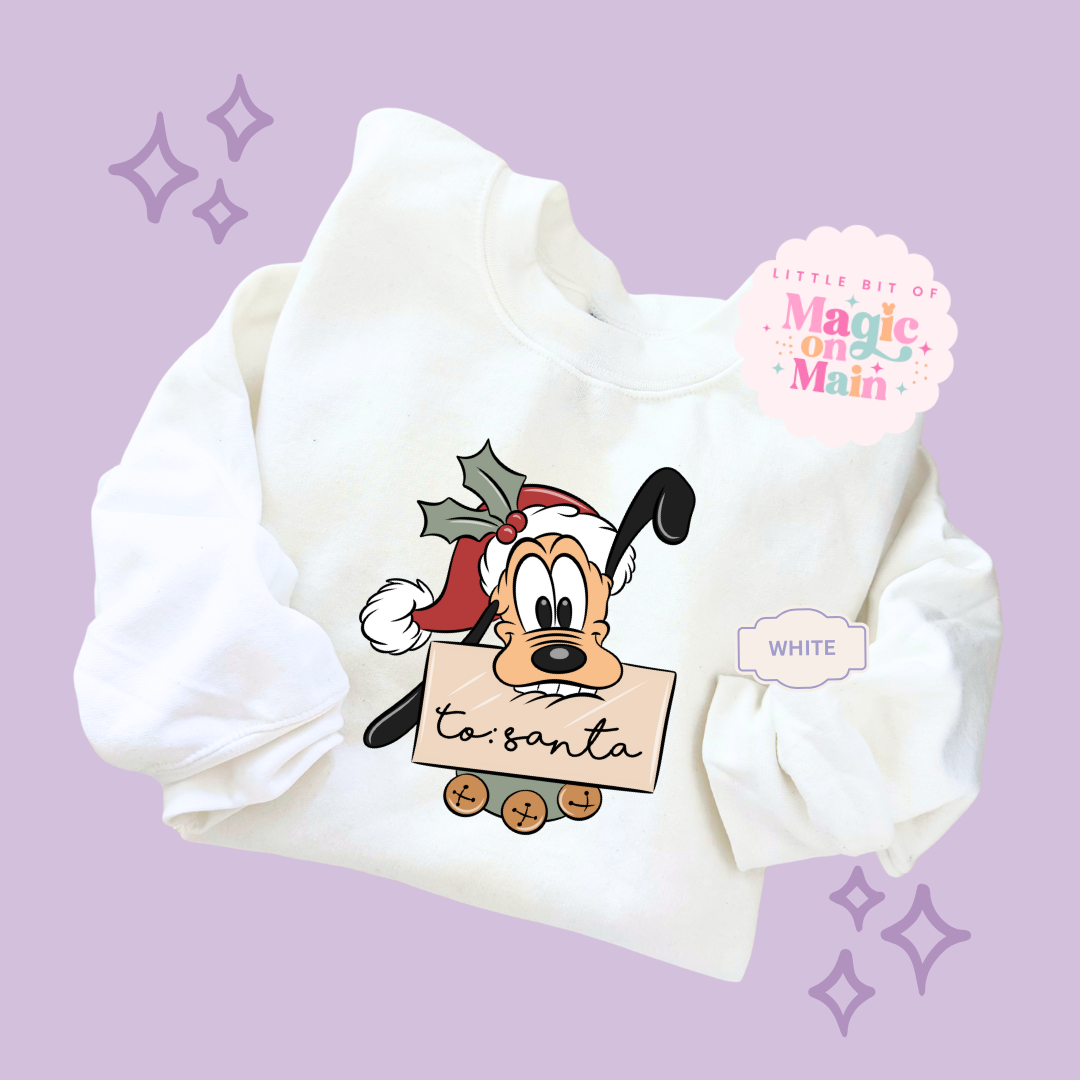 PRINTED PLUTO CHRISTMAS - ADULT SWEATSHIRT