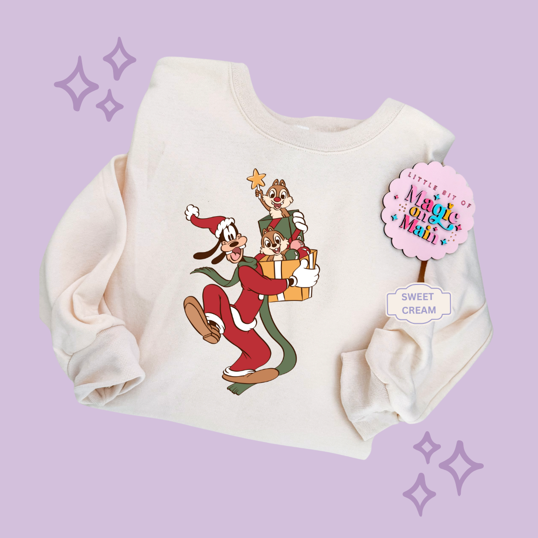 PRINTED GOOFY AND FRIENDS  - ADULT SWEATSHIRT