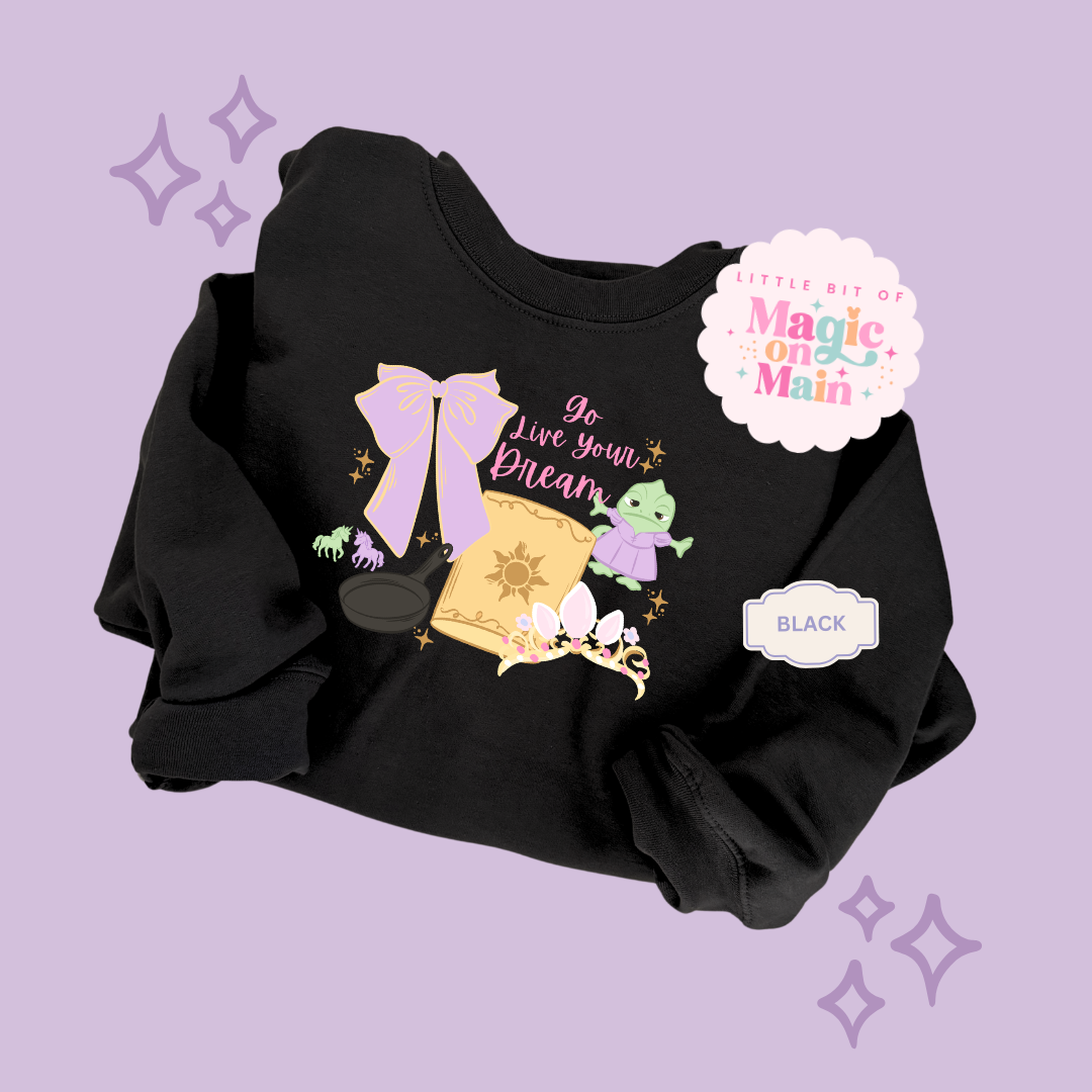 PRINTED GO LIVE YOUR DREAM  - EXCLUSIVE TO MoM - ADULT SWEATSHIRT 10043