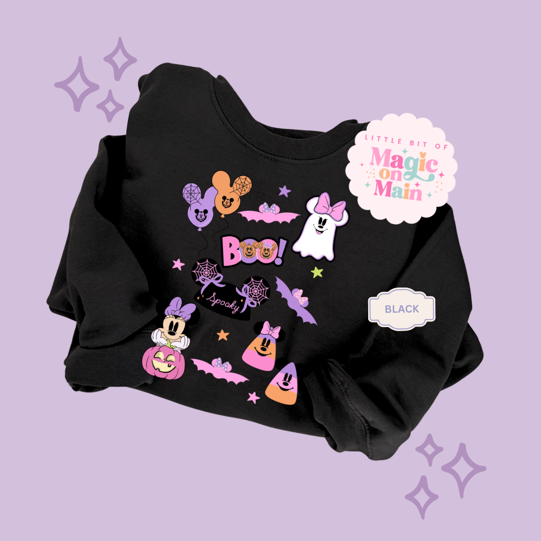 PRINTED GHOULY HALLOWEEN - EXCLUSIVE TO MoM - ADULT SWEATSHIRT 10059